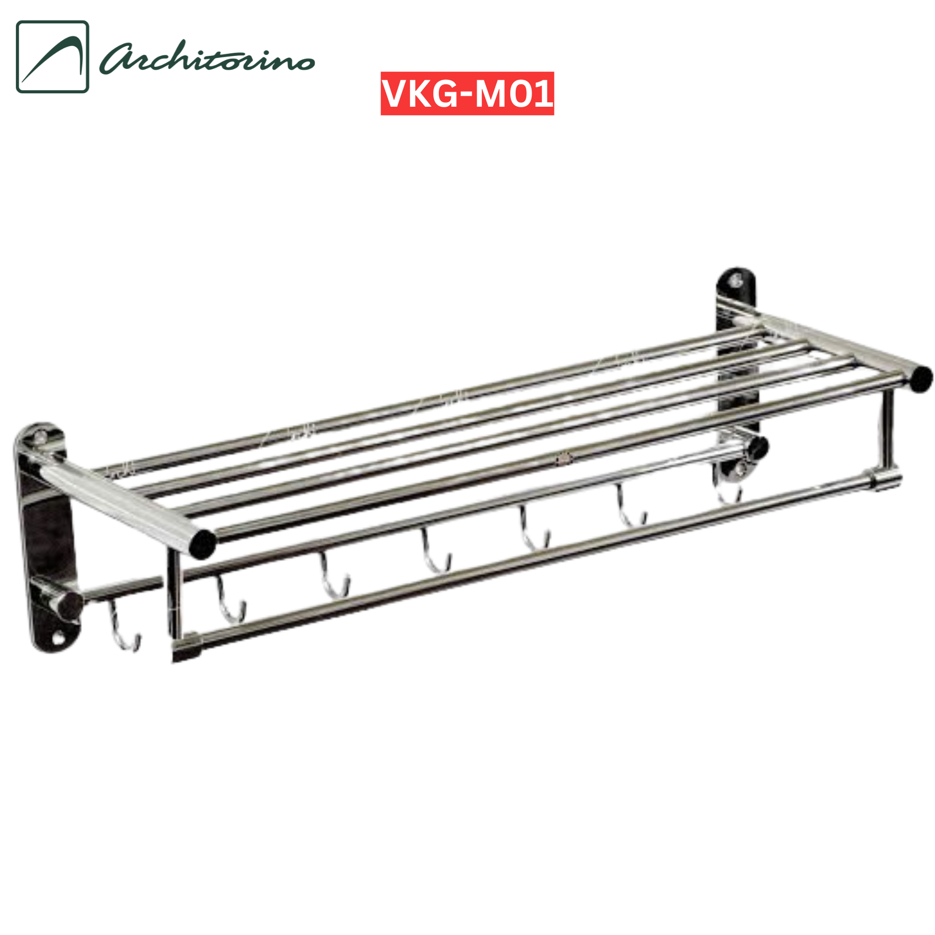 Vắt khăn giàn mắc áo đúc tròn 304   VKG - M01