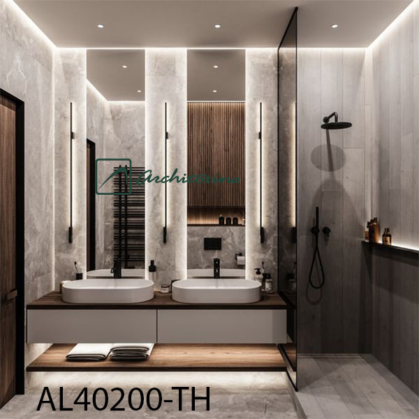 Gương led decor trong phòng tắm architorino AL40200-TH