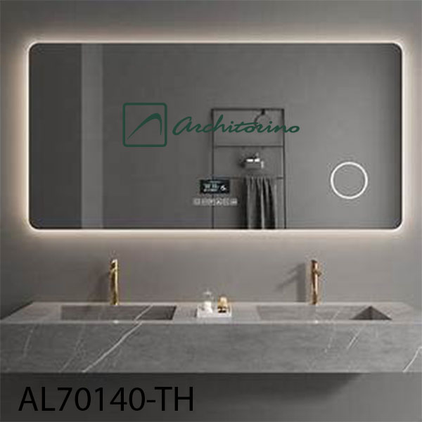 Gương nhà tắm có đèn led architorino đa chức năng AL80160-THFULL