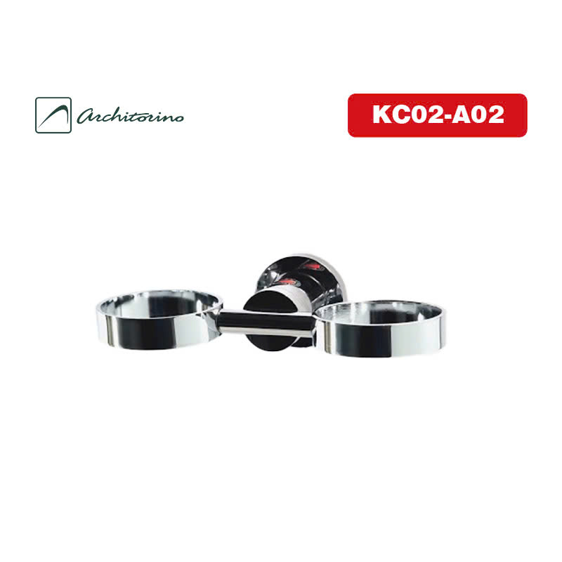 Kệ cốc đôi SUS 304 KC02-A02