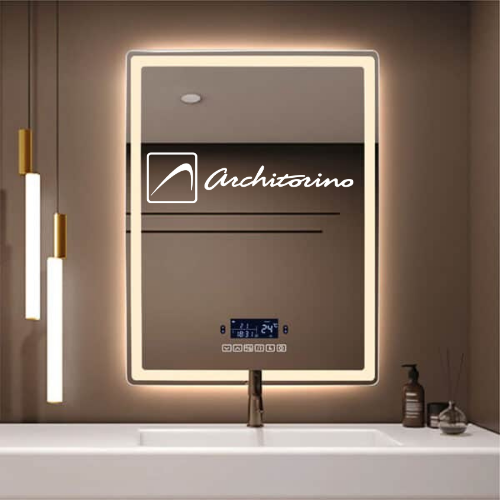 Gương khung vàng đèn led Architorino AL70160-TTV