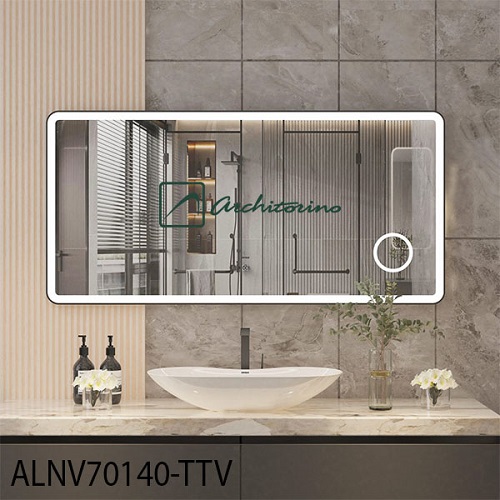 Gương khung vàng đèn led architorino AL70160-TTV