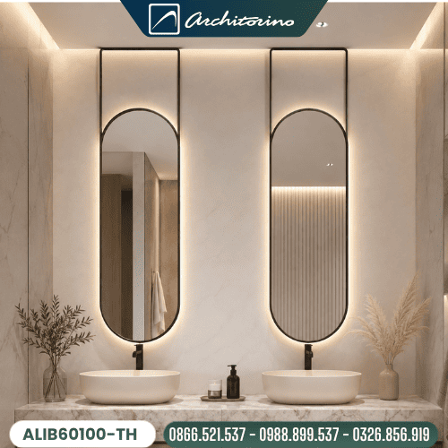 gương led decor phòng tắm