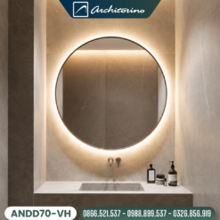 Gương Phòng Tắm Khung Nhôm ANDD70-VH