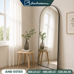 Gương Soi Toàn Thân Khung Nhôm Mạ Đen ANĐ 60160