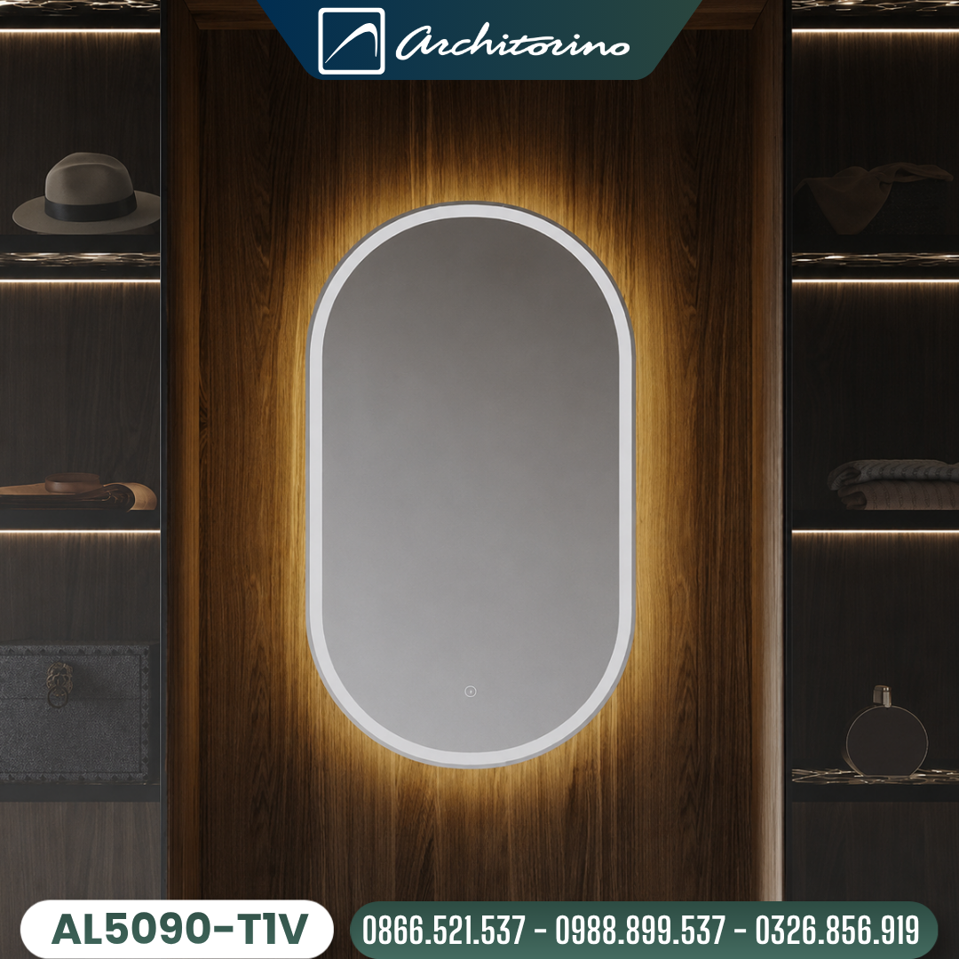 Gương Trang Điểm Có Đèn Led Cao Cấp AL5090-T1V