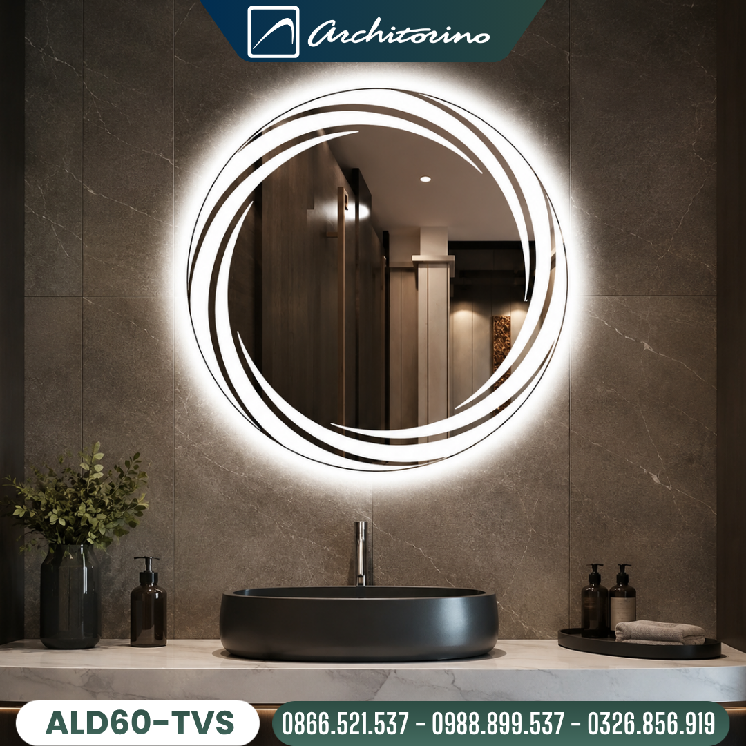 Gương Trang Điểm Có Đèn Led Cao Cấp ALD60-TVS