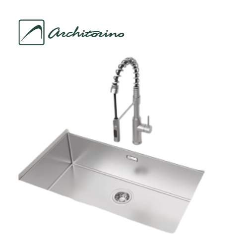 Chậu bếp Inox Hafele Satin R25 HS24-SSN1S-760