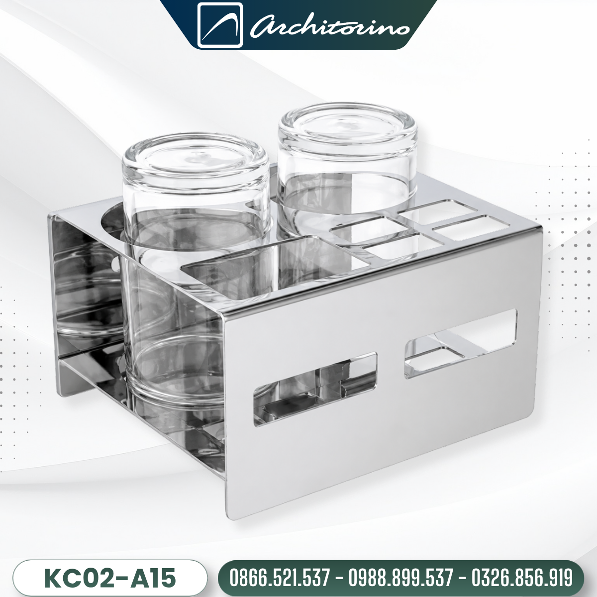 Kệ Cốc Đánh Răng Architorino KC02-A15