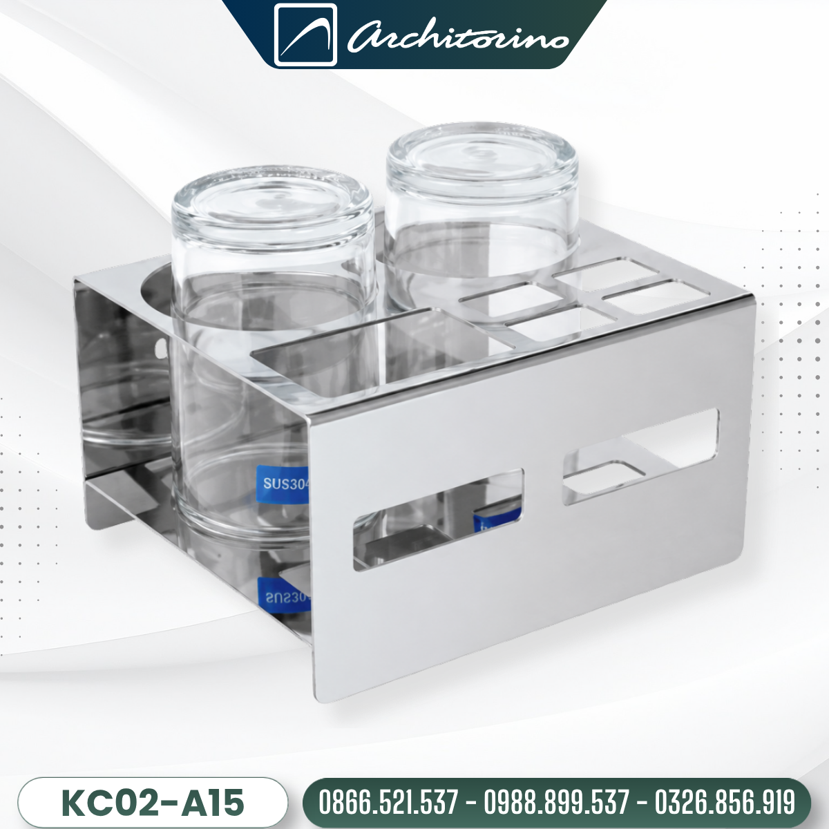 Kệ Cốc Đánh Răng Architorino KC02-A15