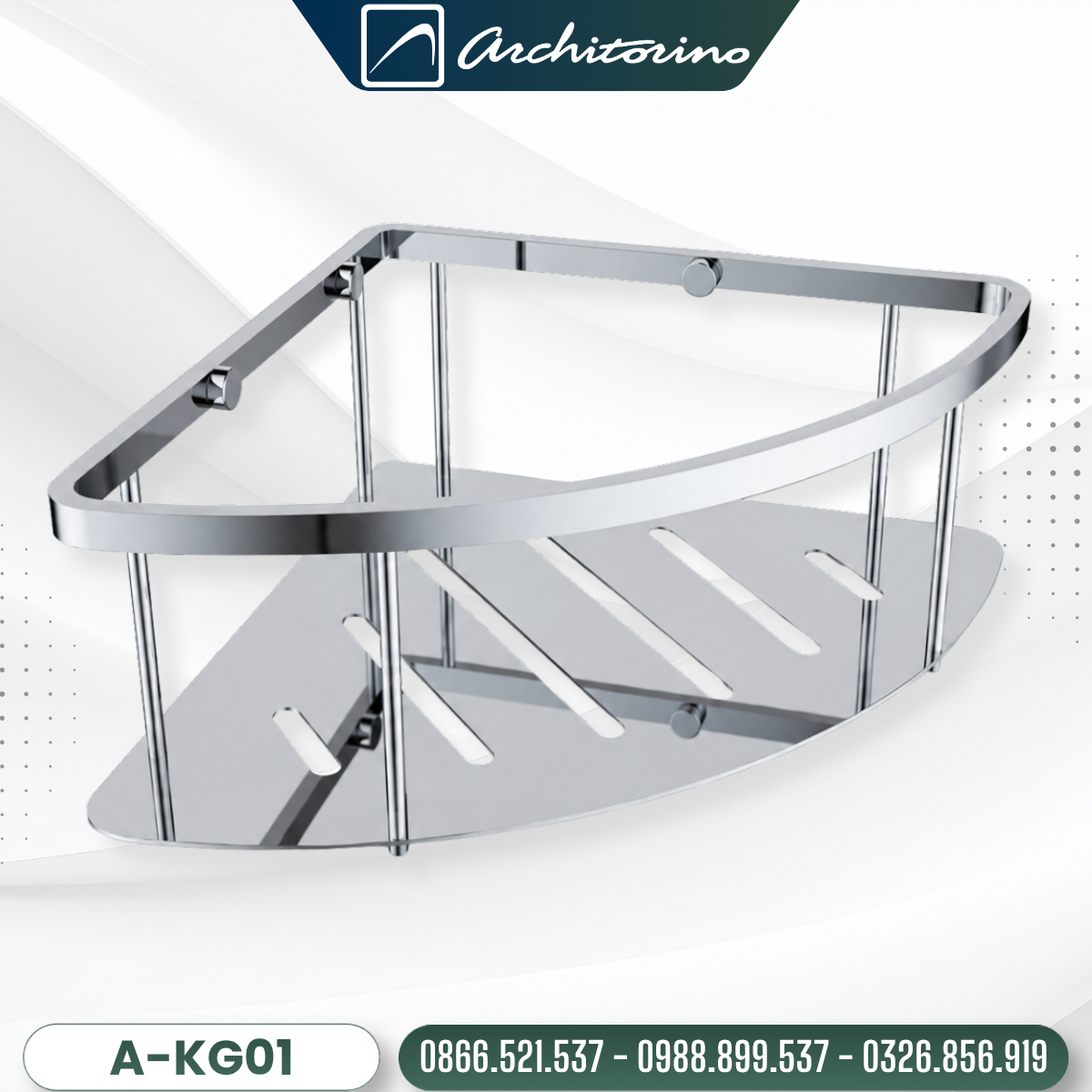Kệ Góc 1 Tầng Architorino A-KG01