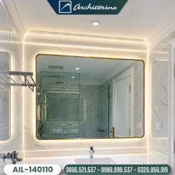 Gương Phòng Tắm Khung Inox Mạ PVD Cao Cấp Architorino AIL-140110