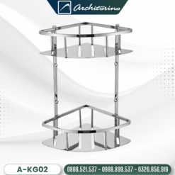Kệ Góc 2 Tầng Inox Architorino A-KG02