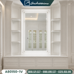 Gương Bàn Trang Điểm Hình Chữ Nhật Cao Cấp Architorino A80150-1V