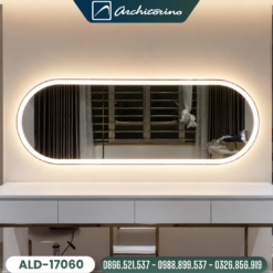 Gương Bàn Trang Điểm Hình Chữ Nhật Đèn Led Cao Cấp Architorino ALD-17060
