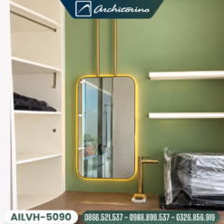 Gương Bàn Trang Điểm Treo Tường Khung Mạ PVD Cao Cấp Architorino AILVH-5090