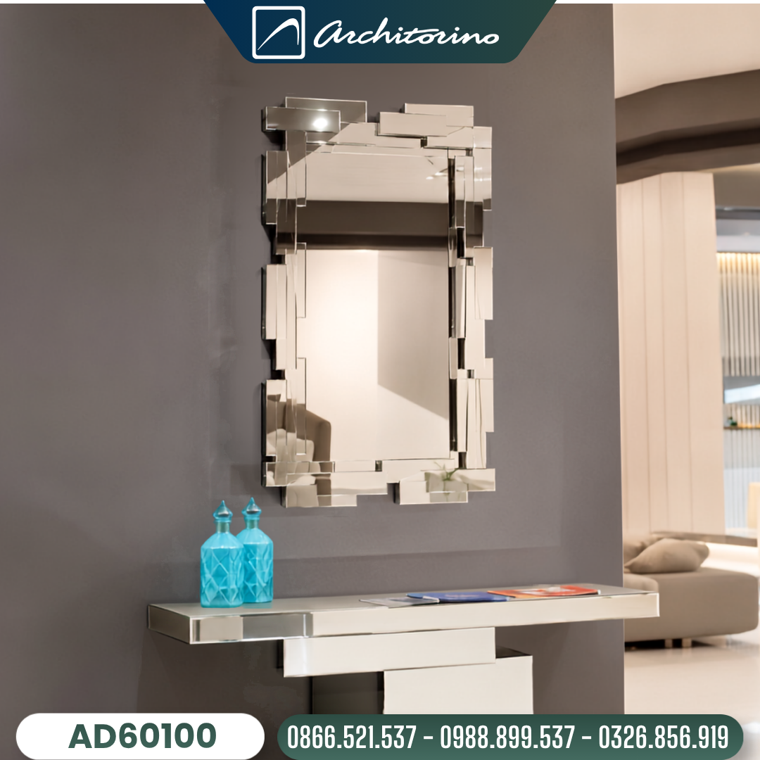 Gương Ghép Trang Trí Phòng Khách Cao Cấp Architorino AD60100