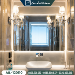 Gương Phòng Tắm Khung Inox Mạ PVD Có Led Architorino AIL-120110